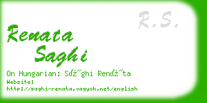 renata saghi business card
